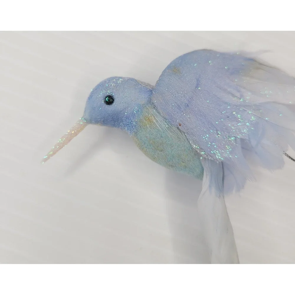 Set of 7 Pier 1 Spring‎ Time Ornaments - Ceramic Birds & Birds w/ Feathers